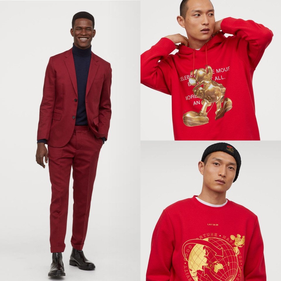 Red clothes for men Lunar New Year H&M - Rockland