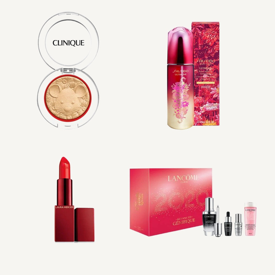 Cosmétiques rouges Nouvel An lunaire La Baie Clinique Shiseido Laura Mercier Lancôme - Rockland