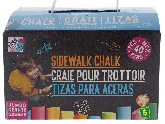 40-pc sidewalk chalk