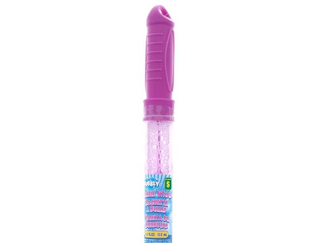 Long bottle bubble with wand