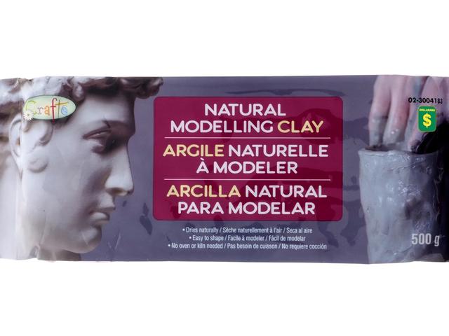 Natural modelling clay